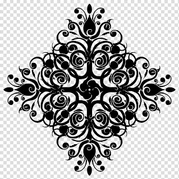 Baroque , black and white abstract painting transparent background PNG clipart