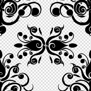 Baroque , black and white abstract painting transparent background PNG clipart