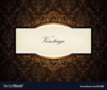 Baroque floral frame vector image