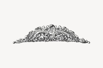 Baroque ornament clipart, vintage illustration | Free Vector Illustration - rawpixel