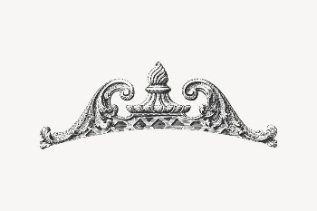Baroque ornament clipart, vintage illustration | Free Vector Illustration - rawpixel