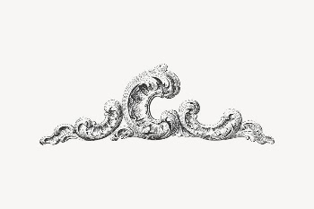 Baroque ornament clipart, vintage illustration | Free Vector Illustration - rawpixel