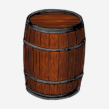 Barrel clipart, vintage object illustration. | Free Photo - rawpixel
