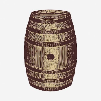 Barrel clipart, vintage object illustration | Free Vector - rawpixel