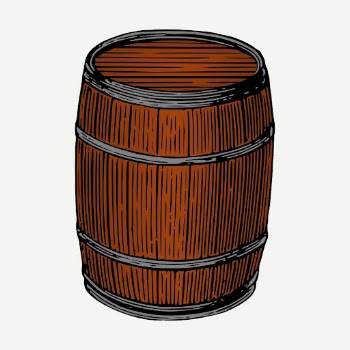 Barrel collage element, vintage object | Free PSD - rawpixel