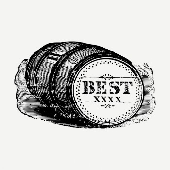 Barrel drawing, vintage object illustration | Free PSD - rawpixel