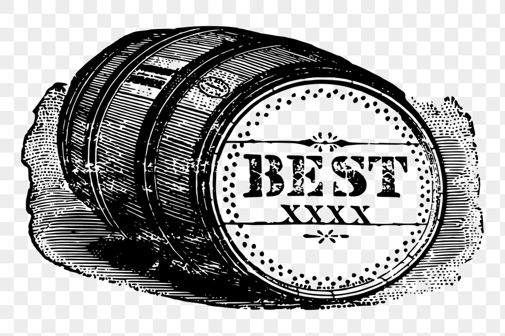 Barrel png sticker, vintage object | Free PNG - rawpixel