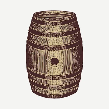 Barrel sticker, vintage object illustration | Free PSD - rawpixel
