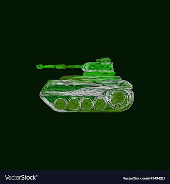 barrel tank army artwork style creative design
