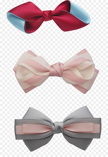 Barrette Ribbon Bow tie Pink - Bow 