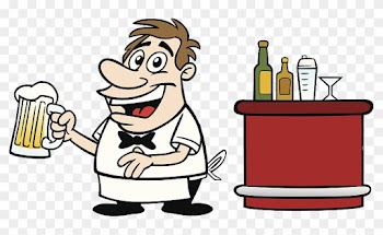 Bartender Cartoon Clip Art - Bartender Cartoon Clip Art