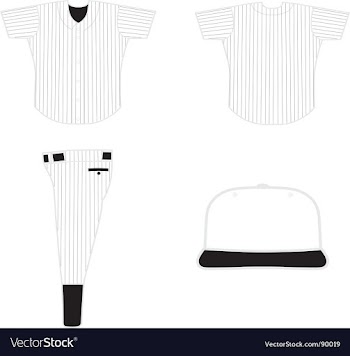 Base ball uniform vector image