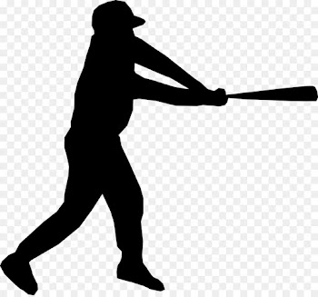 Baseball, Baseball Bats, Baseball Field, Silhouette, Solid Swinghit PNG