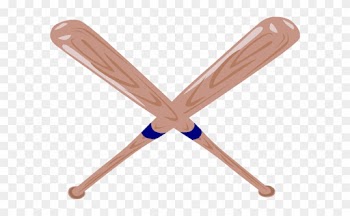 Baseball Bat Clipart Crossed Baseball Bat Clip Art - Baseball Bat Clip Art