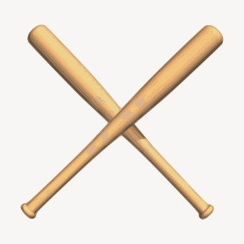 Baseball bat clipart, illustration vector. | Free Vector - rawpixel