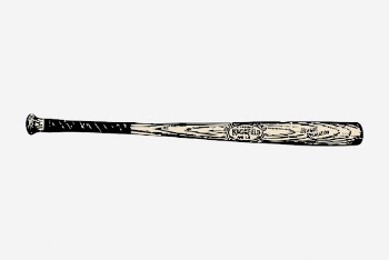 Baseball bat drawing, sport equipment | Free Photo - rawpixel