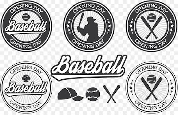 Baseball bat Opening Day Badge - Vector baseball opening day badge 