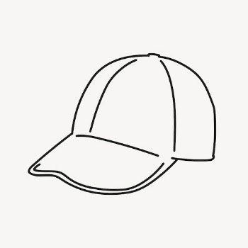 Baseball cap clipart, fashion line | Free Vector Illustration - rawpixel
