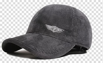 Baseball cap Hat Casual, Autumn and winter casual corduroy baseball cap dome transparent background PNG clipart