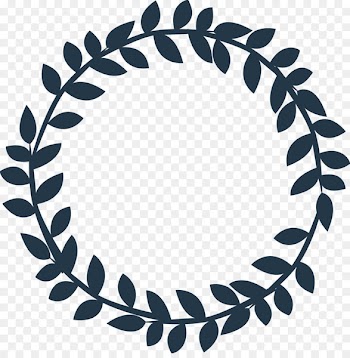 Baseball Circle Cdr Clip art - Vector leaves wreath 