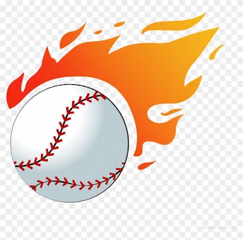 Baseball Flame Softball Clip Art - Girls Softball Throw Blanket