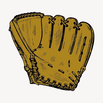 Baseball glove  illustration. Free | Free Photo - rawpixel