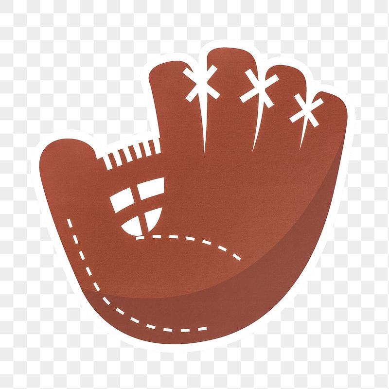 Baseball glove png sticker, transparent | Free PNG - rawpixel