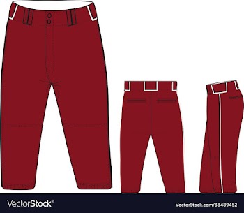 baseball knee length pant