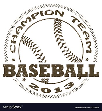 Baseball label vector image