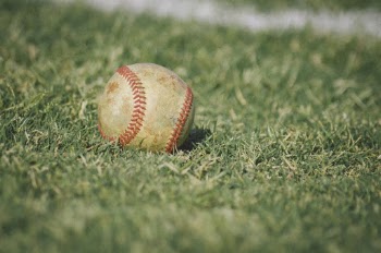Baseball on Grass