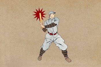 Baseball player character, beige background, | Free Photo Illustration - rawpixel