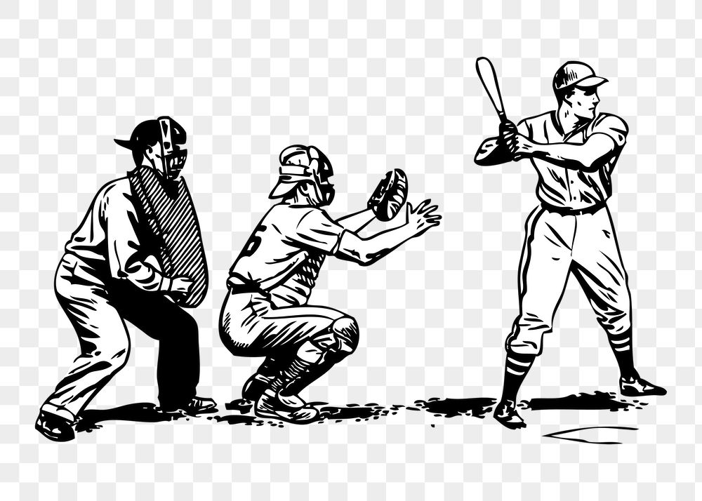 Baseball players png sticker, sport | Free PNG - rawpixel