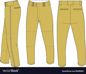 baseball semi relaxed pants
