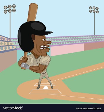 Baseball slugger vector image