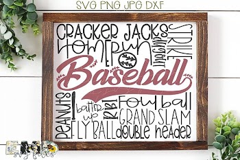 Baseball Subway Art Svg File