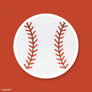Baseball with red seam icon | Free stock psd mockup - 514441