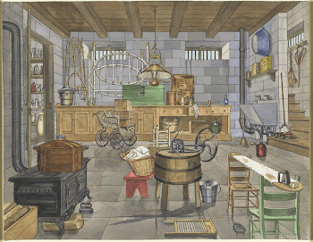 Basement of Urban House, 1910 | Free Photo - rawpixel