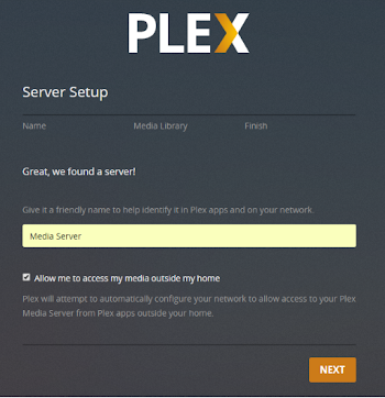 Basic Setup Wizard | Plex Support