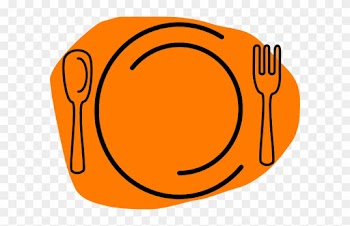 Basic Words - Plate Fork And Knife Clipart