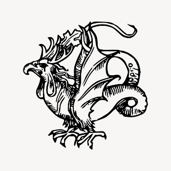 Basilisk clipart, drawing illustration vector. | Free Vector Illustration - rawpixel