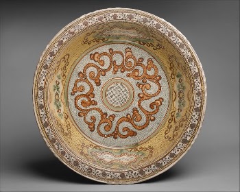 basin with polychrome scroll motif | Free Photo - rawpixel
