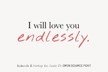 Baskerville & Nothing You Could | Free Font Add-on - rawpixel