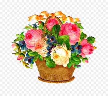 Basket Flower Clip art - flower vase 