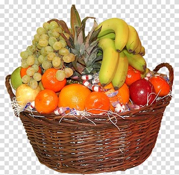 Basket of Fruit Food Gift Baskets, Basket transparent background PNG clipart