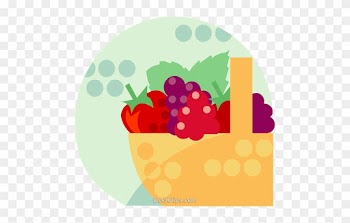 Basket Of Fruit Royalty Free Vector Clip Art Illustration - Rutgers New Jersey Medical School