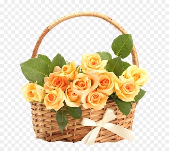 Basket Rose Flower bouquet Stock photography - Blumen 