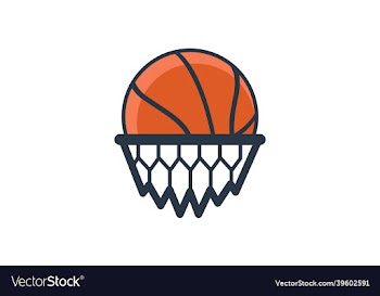 basketball and net and in the ne