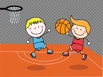 Basketball babies png black and white library - RR collections