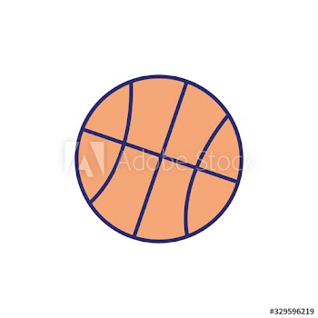 basketball balloon sport icon