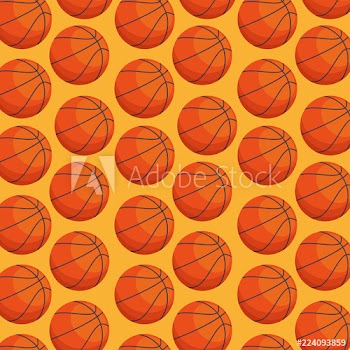 basketball balloon sport pattern